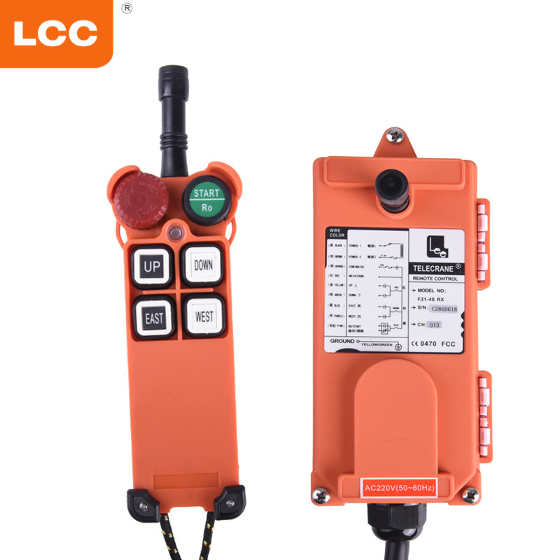 Transmisor inalámbrico de grúa industrial F21-4S Control remoto por radiofrecuencia