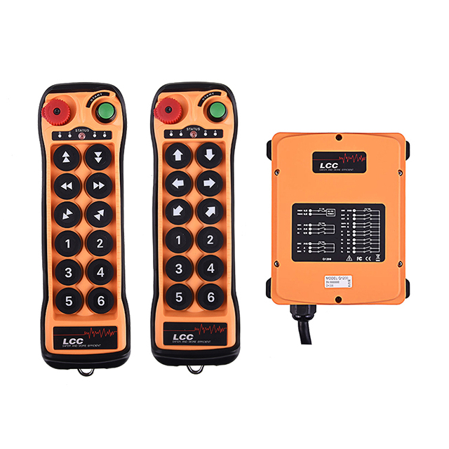 Q1212 12 botones de doble paso Control remoto por radio industrial impermeable de 24 voltios
