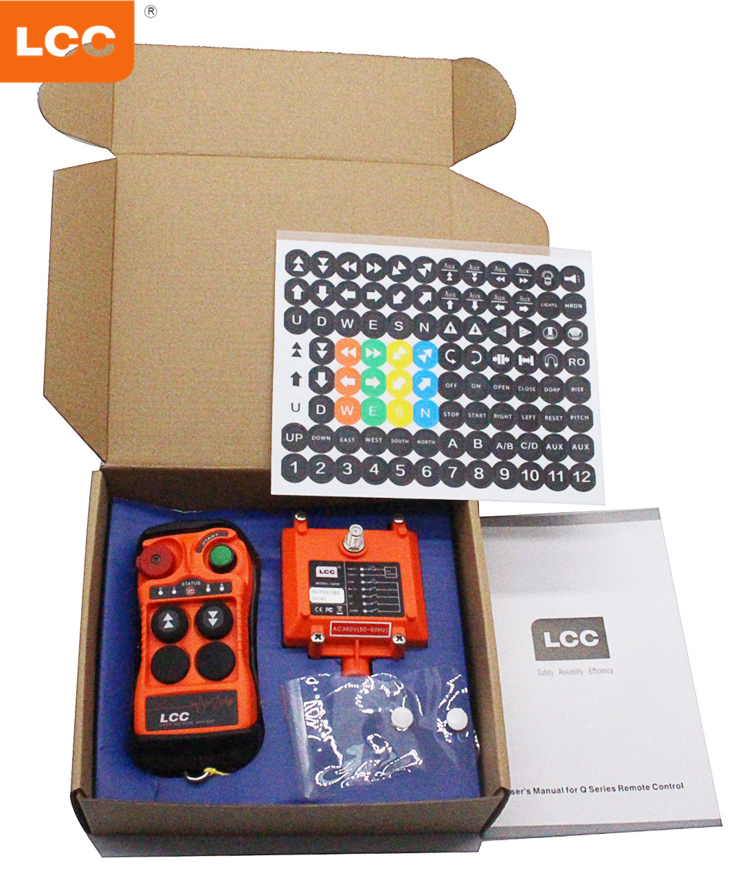 Q202 Teledirigido industrial impermeable de la radio de la grúa de la telegrúa